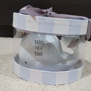 Blue Child Cherish Ceramic Whale Piggy